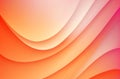 Abstract Orange and Pink Waves: A Serene Digital Art Piece Royalty Free Stock Photo