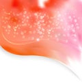 Abstract Orange Pink And White Wave Border Folder Background Design Beautiful elegant Illustration Royalty Free Stock Photo