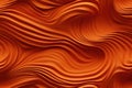 An abstract orange plastic swirly seamless tile repeating pattern