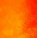 Abstract Orange Polygonal Mosaic Background, Creative Design Templates. Abstract Dark vector Low poly crystal background. Polygon Royalty Free Stock Photo