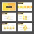 Abstract Orange presentation template Infographic elements flat design set for brochure flyer leaflet marketing