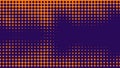 Abstract orange and purle duotone background . Halftone texture . Trendy gradient blue and purple texture