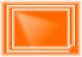 Abstract orange rectangular background with orange ball and free space.