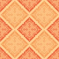 Abstract orange seamless pattern Royalty Free Stock Photo