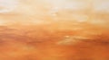 Abstract Orange Sky Painting: Textured Landscapes And Desertwave Art