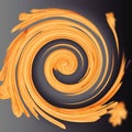 Abstract orange spiral for backgrounds and wallpapers.