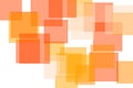 Abstract orange squares illustration background Royalty Free Stock Photo