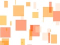 Abstract orange squares illustration background Royalty Free Stock Photo