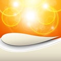 Abstract orange sunny background