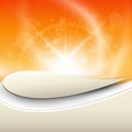 Abstract orange sunny background