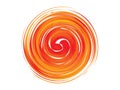 Abstract orange swirl logo