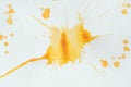 Abstract orange watercolor splatter Royalty Free Stock Photo