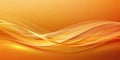 Abstract orange wave design elegant, smooth, and flowing background. Generative AI Royalty Free Stock Photo