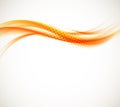 Abstract orange wave