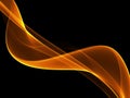 Abstract orange waves background. Template design Royalty Free Stock Photo