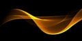 Abstract orange waves background. Template design Royalty Free Stock Photo