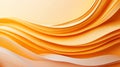 Abstract Orange Waves: A Serene Digital Artwork Royalty Free Stock Photo