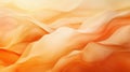 Abstract orange waves, soft flowing fabric texture, warm gradient tones