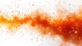 Abstract orange and white cosmic background with vibrant particles and dreamy textured effect Royalty Free Stock Photo