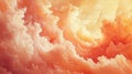 Abstract Orange and Yellow Cloud Formation Royalty Free Stock Photo
