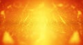 Abstract Orange and Yellow Glowing Particles and Light Streaks with a Shallow Depth of Field Royalty Free Stock Photo