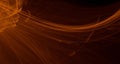 Abstract orange, yellow, gold light glows, beams, shapes on dark background Royalty Free Stock Photo