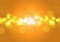 Abstract orange yellow light bokeh blur background vector Royalty Free Stock Photo