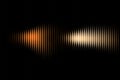 Abstract Orange and Yellow Light Waves on Black Background image photo Royalty Free Stock Photo