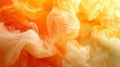 Abstract Orange and Yellow Swirling Cloud Formation Royalty Free Stock Photo