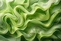 Abstract organic green wavy background. Generative AI Royalty Free Stock Photo