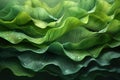 Abstract organic green wavy background. Generative AI Royalty Free Stock Photo