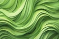 Abstract organic green wavy background. Generative AI Royalty Free Stock Photo