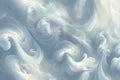 Abstract organic pattern of cloud swirls in gray and white, forming a soft, calming design that