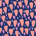 Abstract organic triangular shapes. Seamless repeat pattern. Great for home decor, wrapping, fashion, scrapbooking Royalty Free Stock Photo