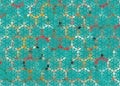 abstract ornament background with colored flys