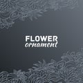 Abstract ornament flower background concept. Vector illustration design Royalty Free Stock Photo