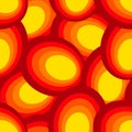 Abstract ornament of yellow and red colors Royalty Free Stock Photo