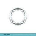 Abstract Ornamental Circle Sunburn Vector Logo Template Illustration Design. Vector EPS 10