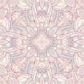 Abstract ornamental seamless pattern in light colors, kaleidoscope, mandala. Texture for wallpapers, fabric, wrap, web page