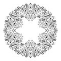 Abstract Ornate Mandala. Decorative frame for design. Royalty Free Stock Photo