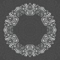 Abstract Ornate Mandala. Decorative frame for design. Royalty Free Stock Photo