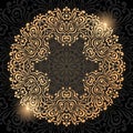 Abstract Ornate Mandala. Decorative frame for design. Royalty Free Stock Photo