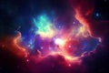 Abstract outer space endless nebula galaxy background