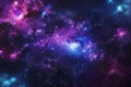 Abstract outer space endless nebula galaxy background. Generative AI Royalty Free Stock Photo