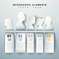 Abstract outline infographics