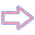 Abstract Outlined Arrow
