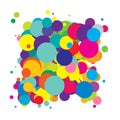 Abstract overlapping circles design element vector illustraiton Royalty Free Stock Photo
