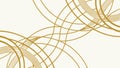Abstract Overlapping Curved Lines Pattern Background, vector design Generative AI Royalty Free Stock Photo