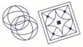 Abstract overlapping geometric shapes, intricate modern pattern, vector design Generative AI Royalty Free Stock Photo
