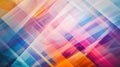 Abstract overlapping geometric shapes in a vibrant spectrum colors